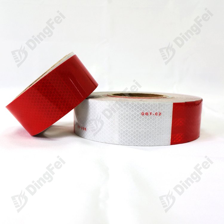 Red And White Reflective Tape - 